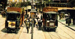 PA c- 012- Place d'Armes- trams et autobus
